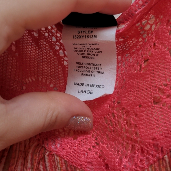 Pink Sheer Shirt - Wrapper - Picture 6 of 6